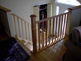 Flooring with matching railings