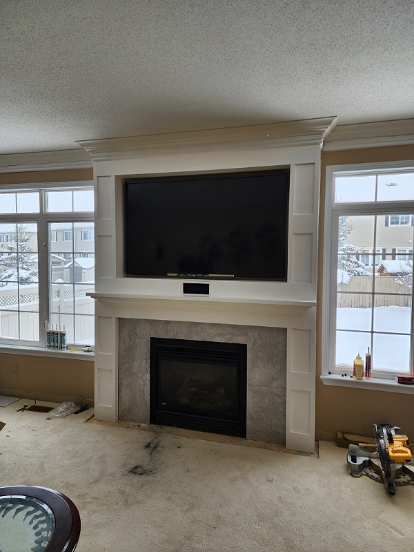 Fireplace and TV surround